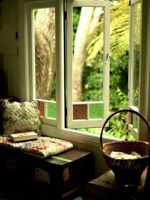 春花伴着细柳摇曳在窗前,打开窗子,让和风进来报告春的讯息.