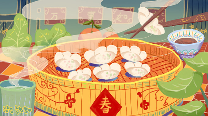 【文字原创首发】家乡的过年习俗:接年饭,贴春联
