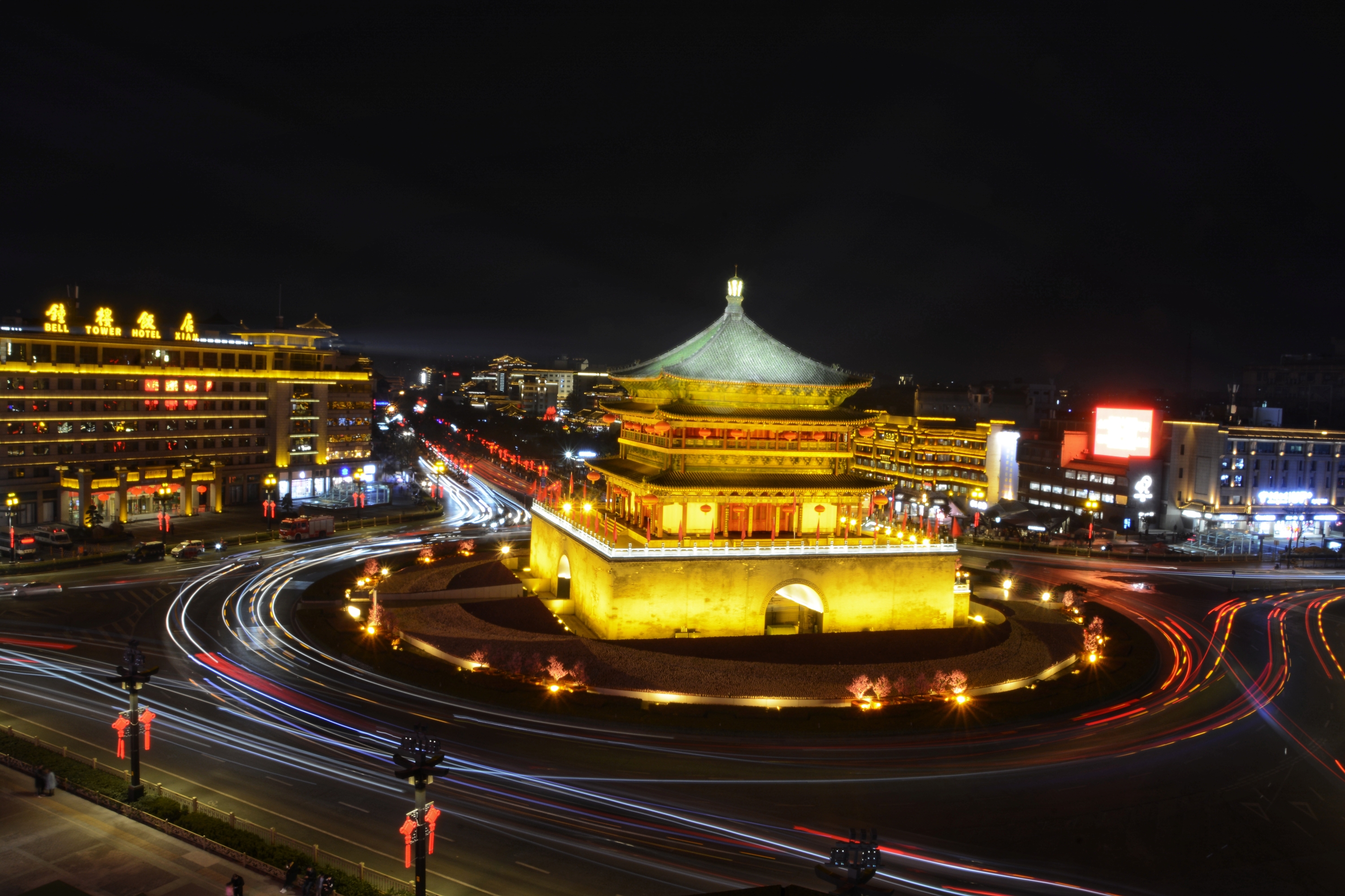 西安钟楼夜景