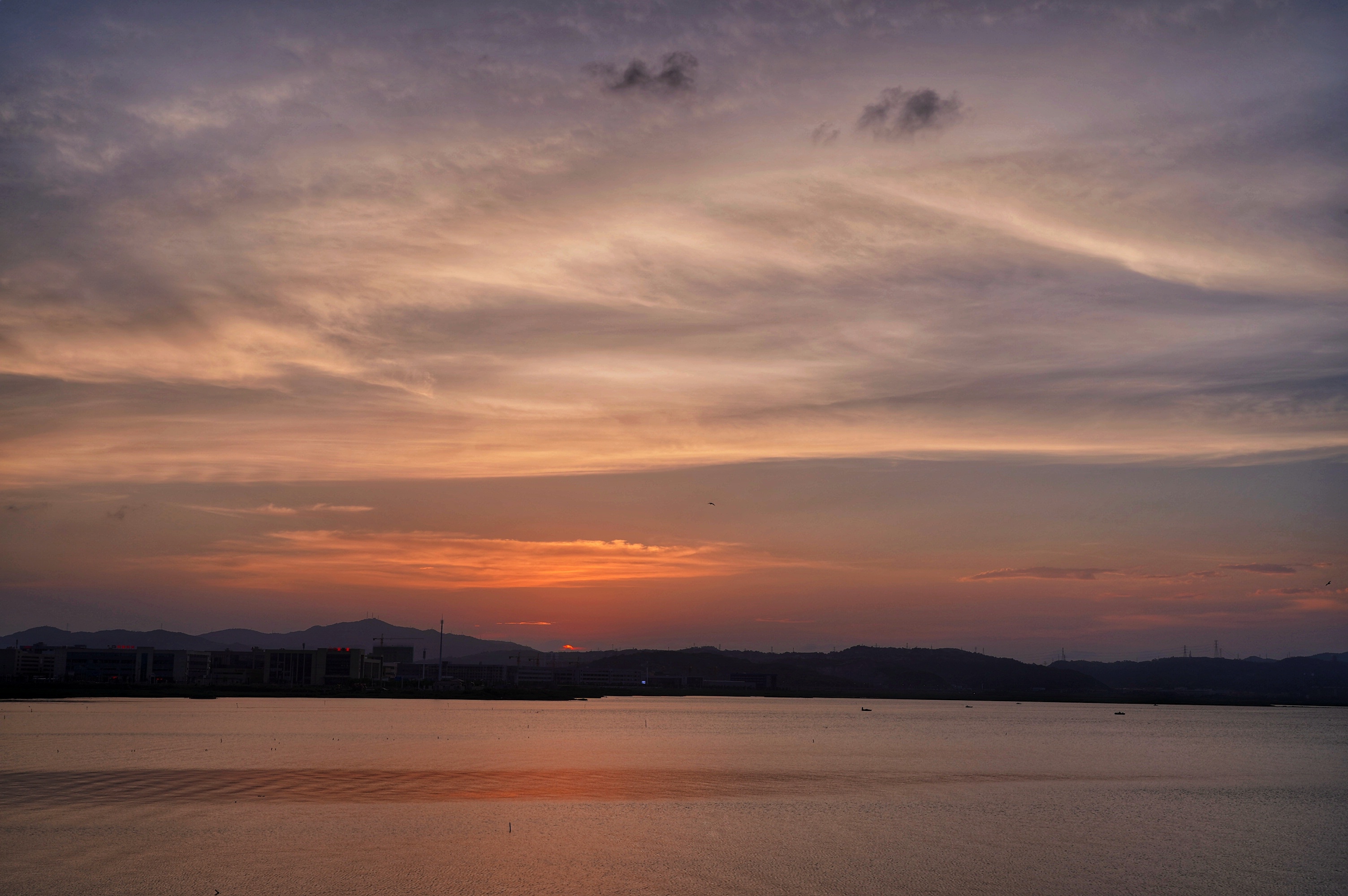 夕阳暮色～三期湿地