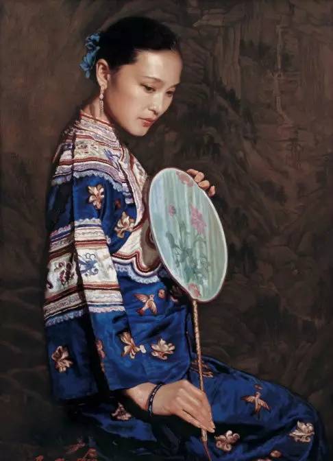 陈逸飞(1946–1905)当代著名画家,祖籍浙江镇海,所以这是我