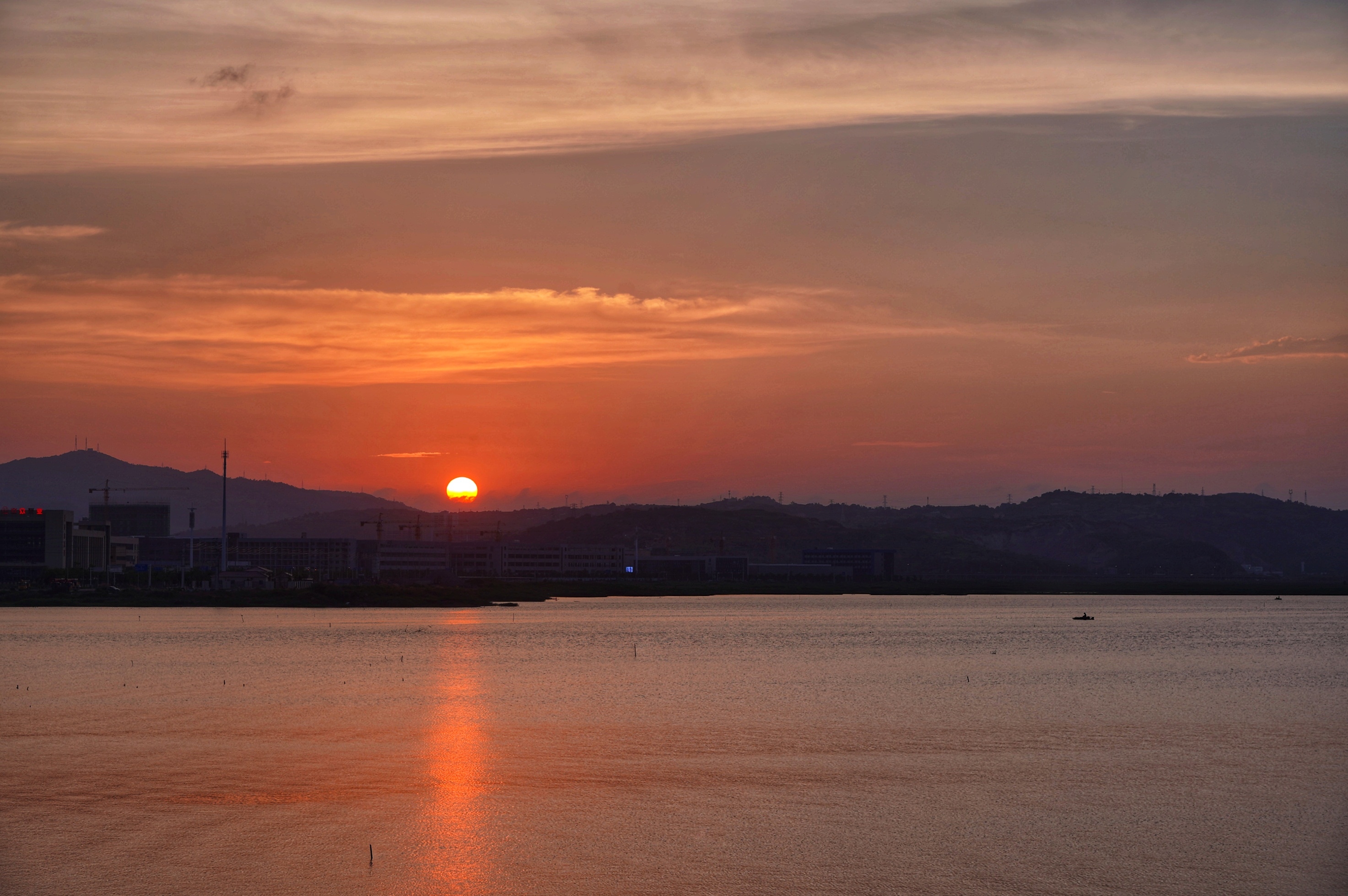 夕阳暮色～三期湿地