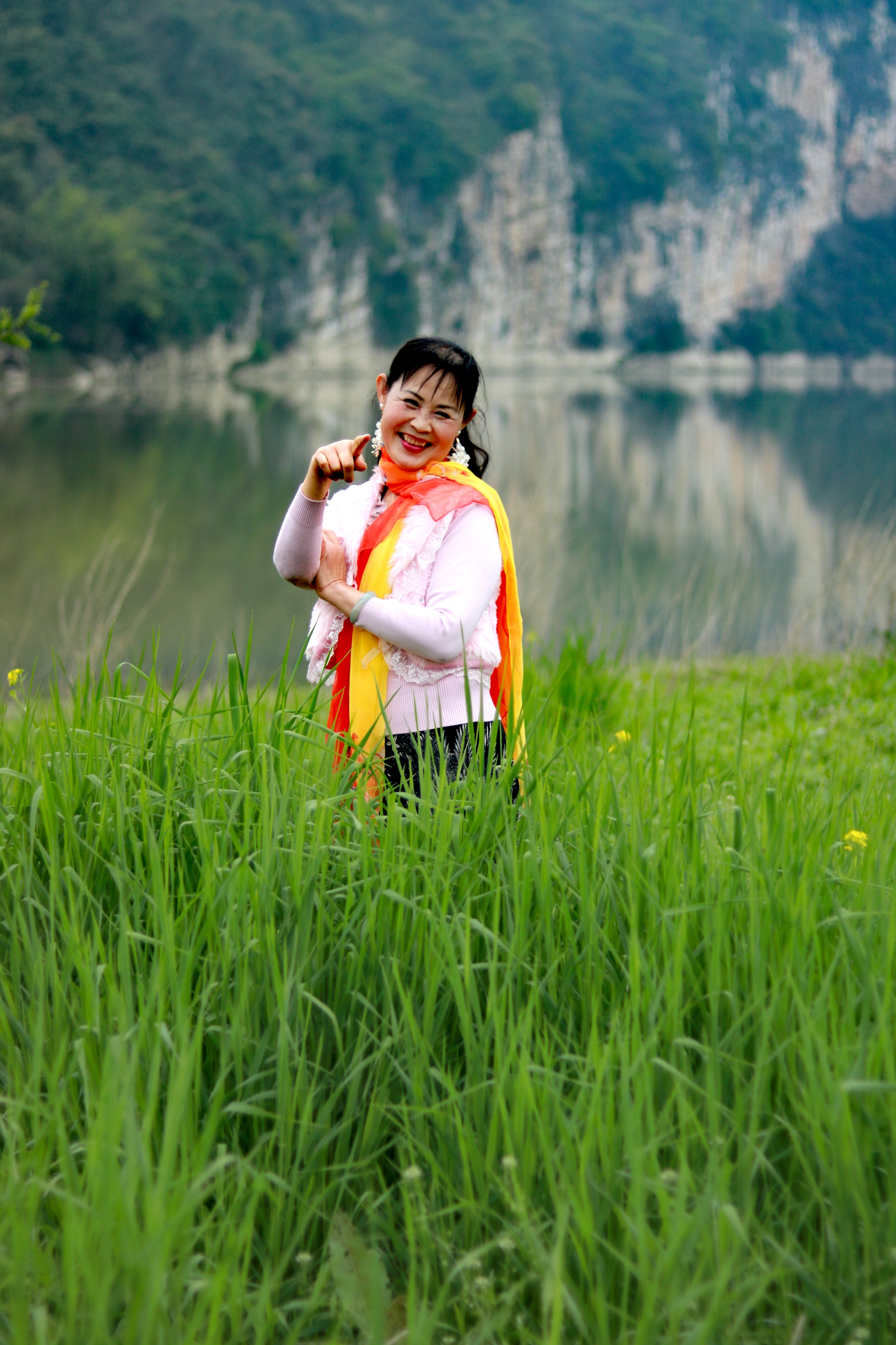 汤渡河滩油菜花