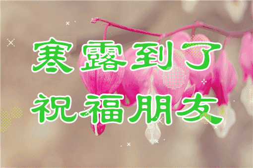 今天10月8号,早上好!寒露到了,最温暖的祝福,送给在乎的朋友们!