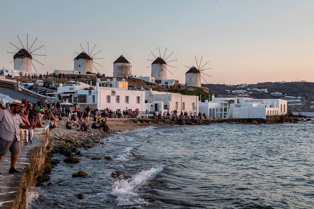 希腊 米克诺斯岛天堂海滩的浪漫