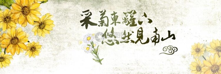 首发咏菊采菊东篱下悠然见南山