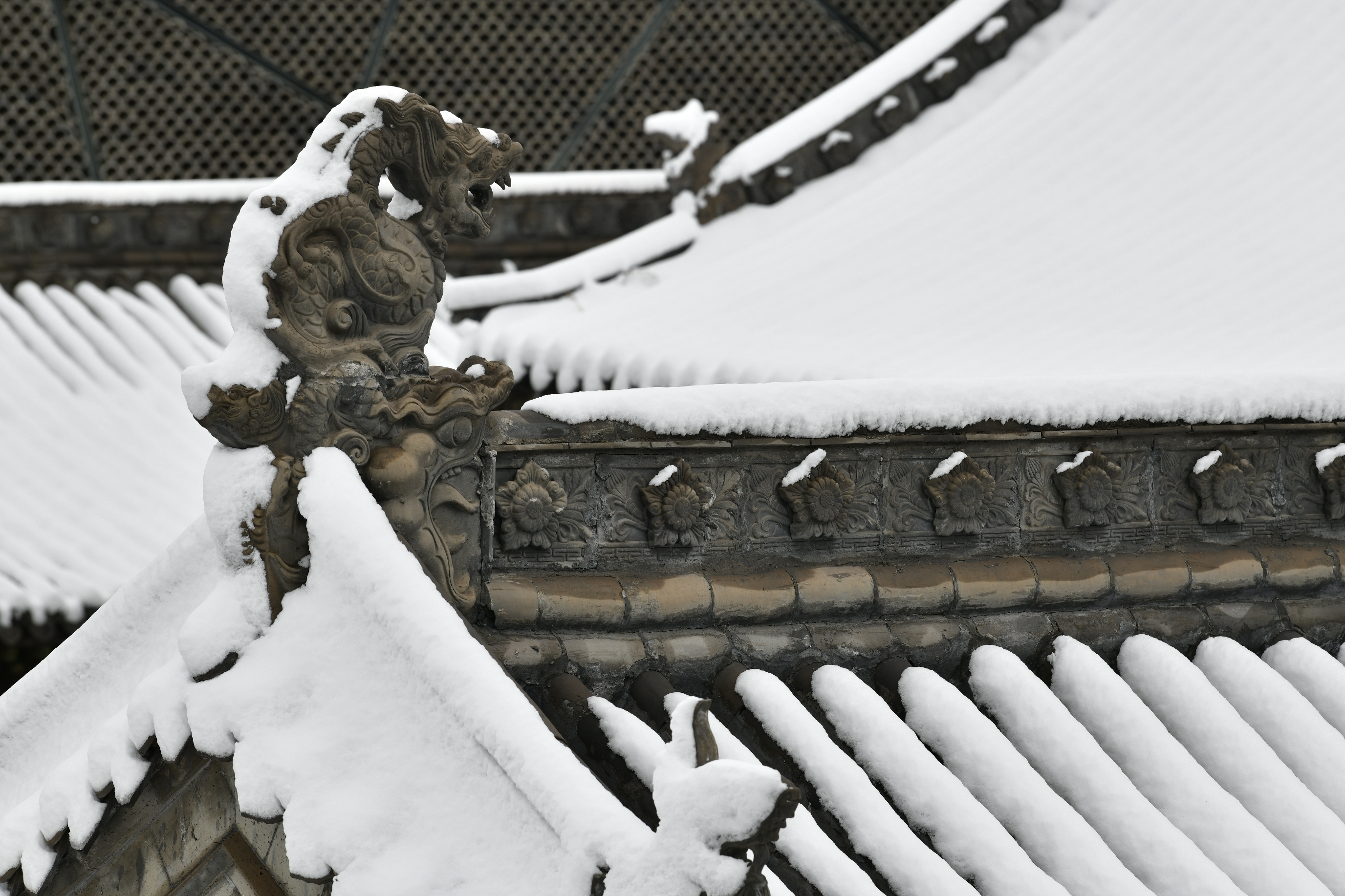 雪景古建筑.【首发】