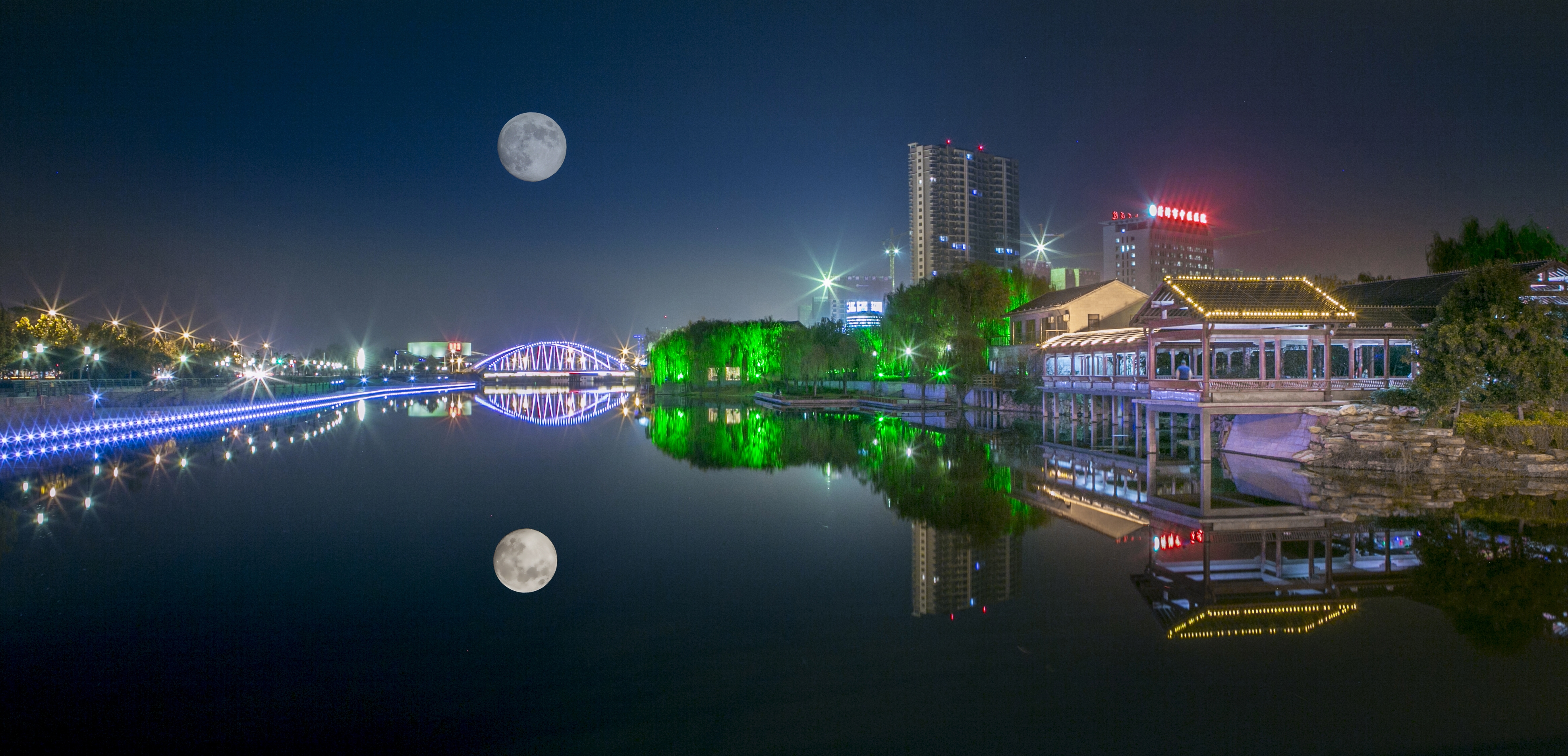 菏泽市夜景图片