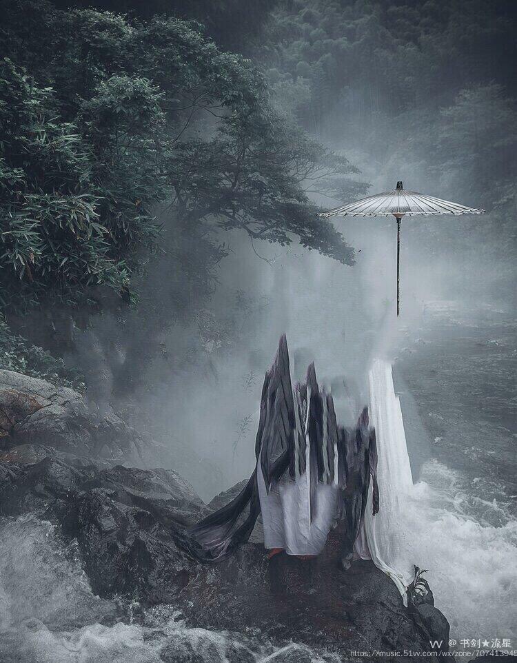 所谓伊人,在水一方,佳人难依,泪流千行!