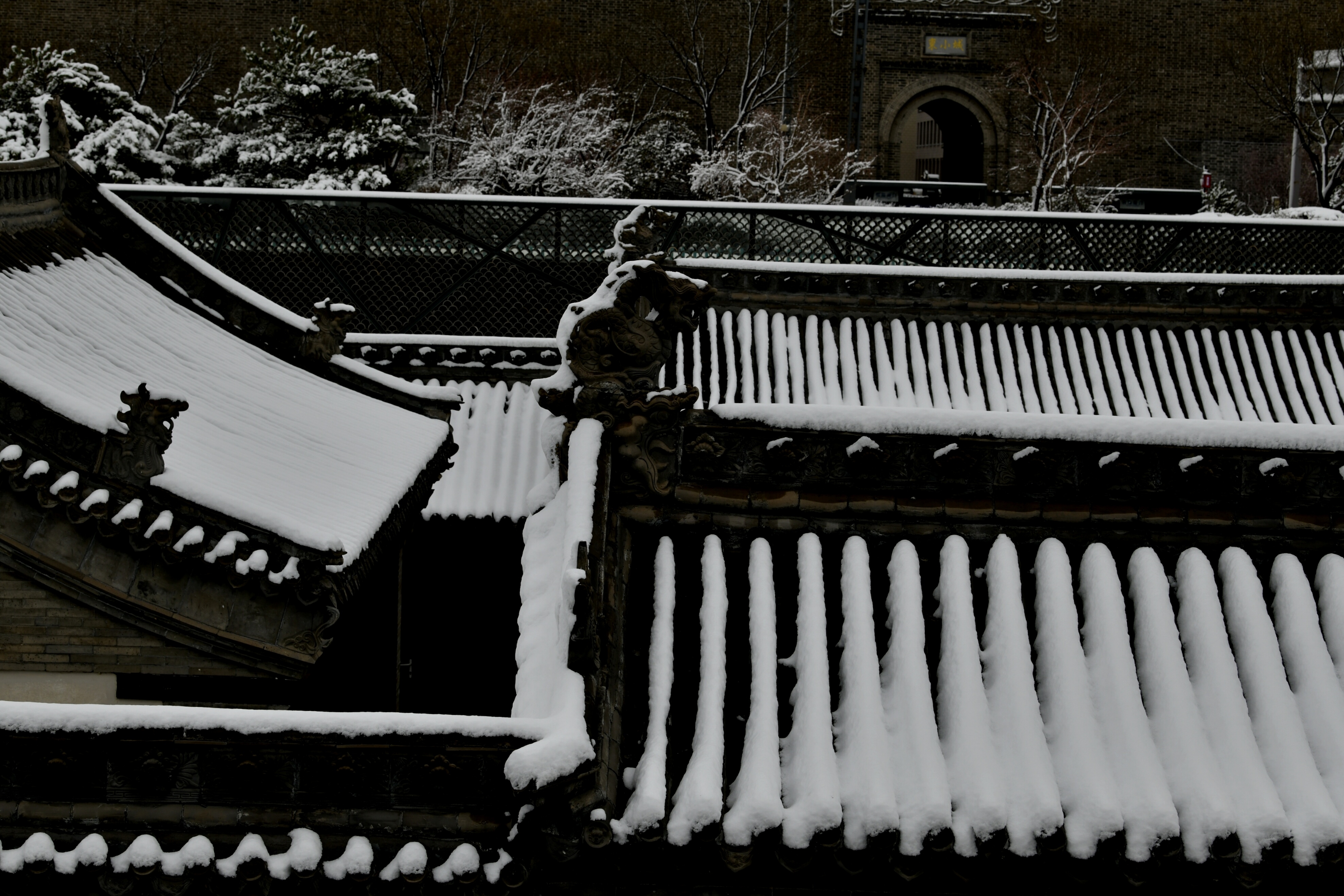 雪景古建筑.【首发】