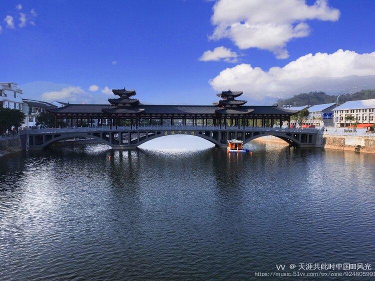 美丽的苍南玉龙湖的风光