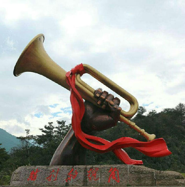 我是一只军号 我是黄铜做成的 我的颜色是志愿军军装的颜色 我被战场