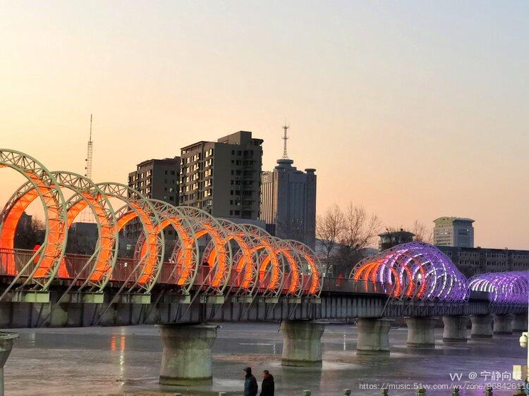 【原创首发】夜幕下的承德武烈河铁路大桥(宁静向暖)