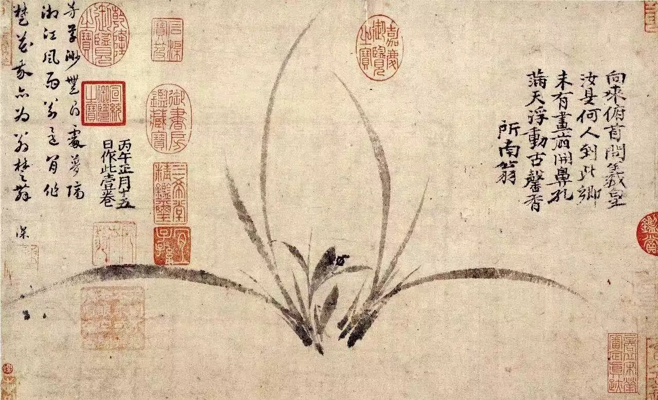 南宋 郑思肖 《墨兰图》