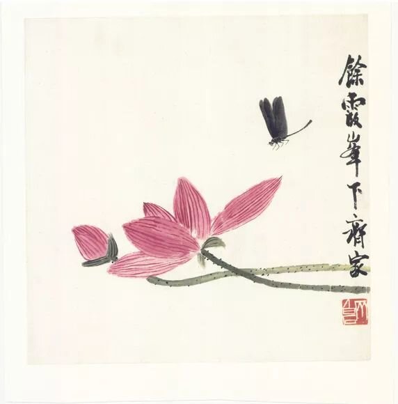 大师们的极简册页国画小品
