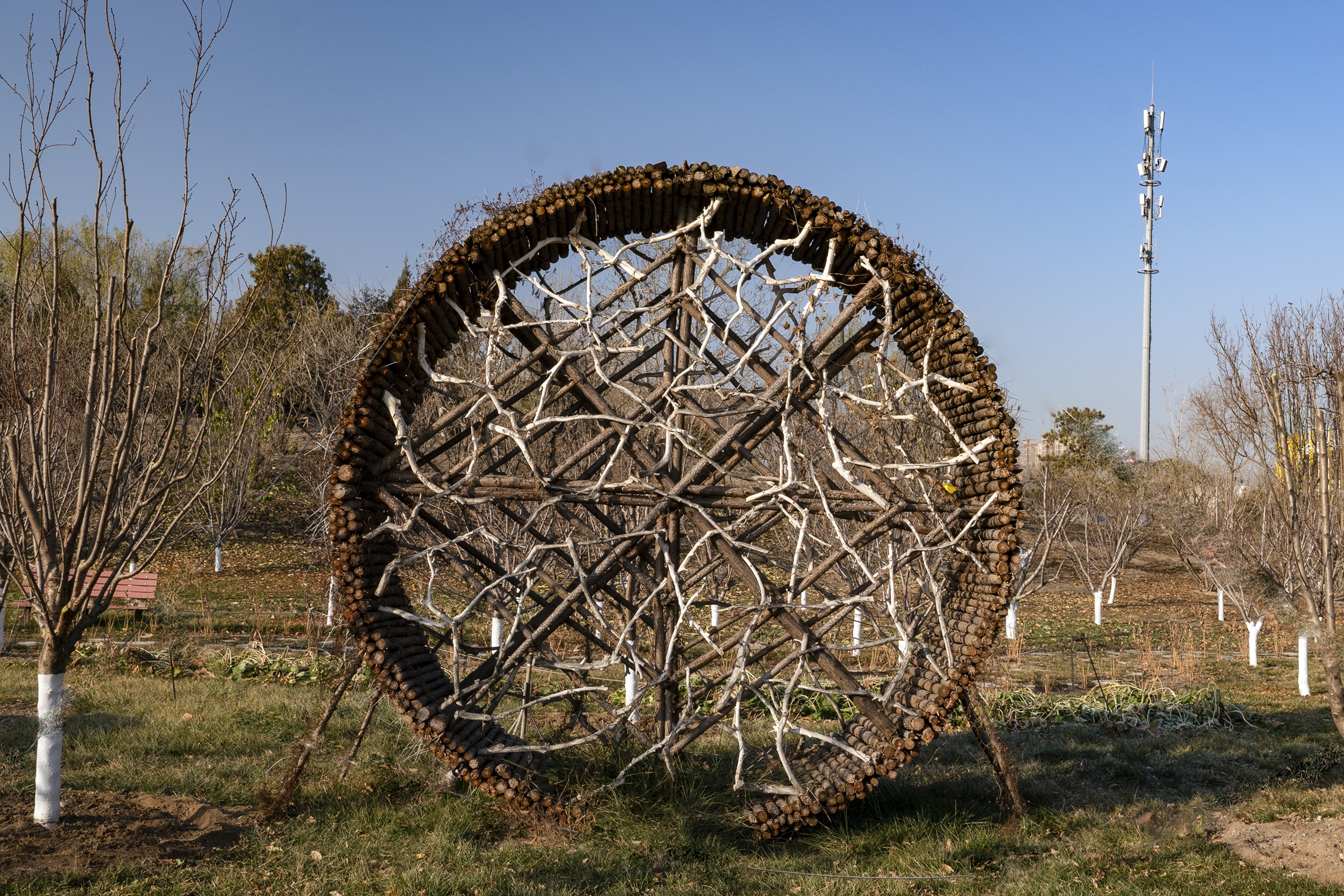 【首发】用枯枝败叶废物利用的地景艺术