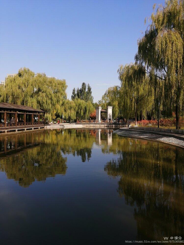 秋日的漪汾公园