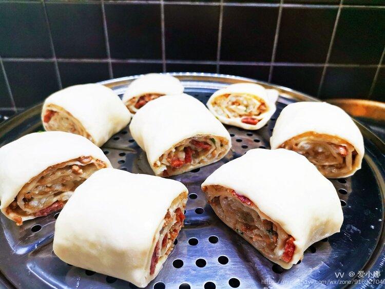 舌尖上的美味广式糯米腊味卷原创首发
