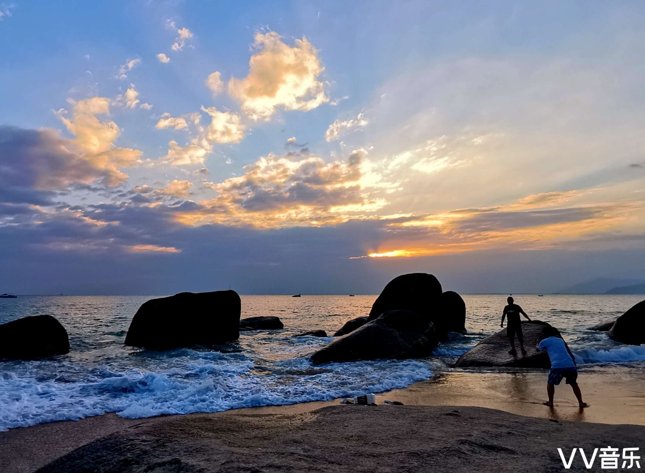 涯海角景区背对দ