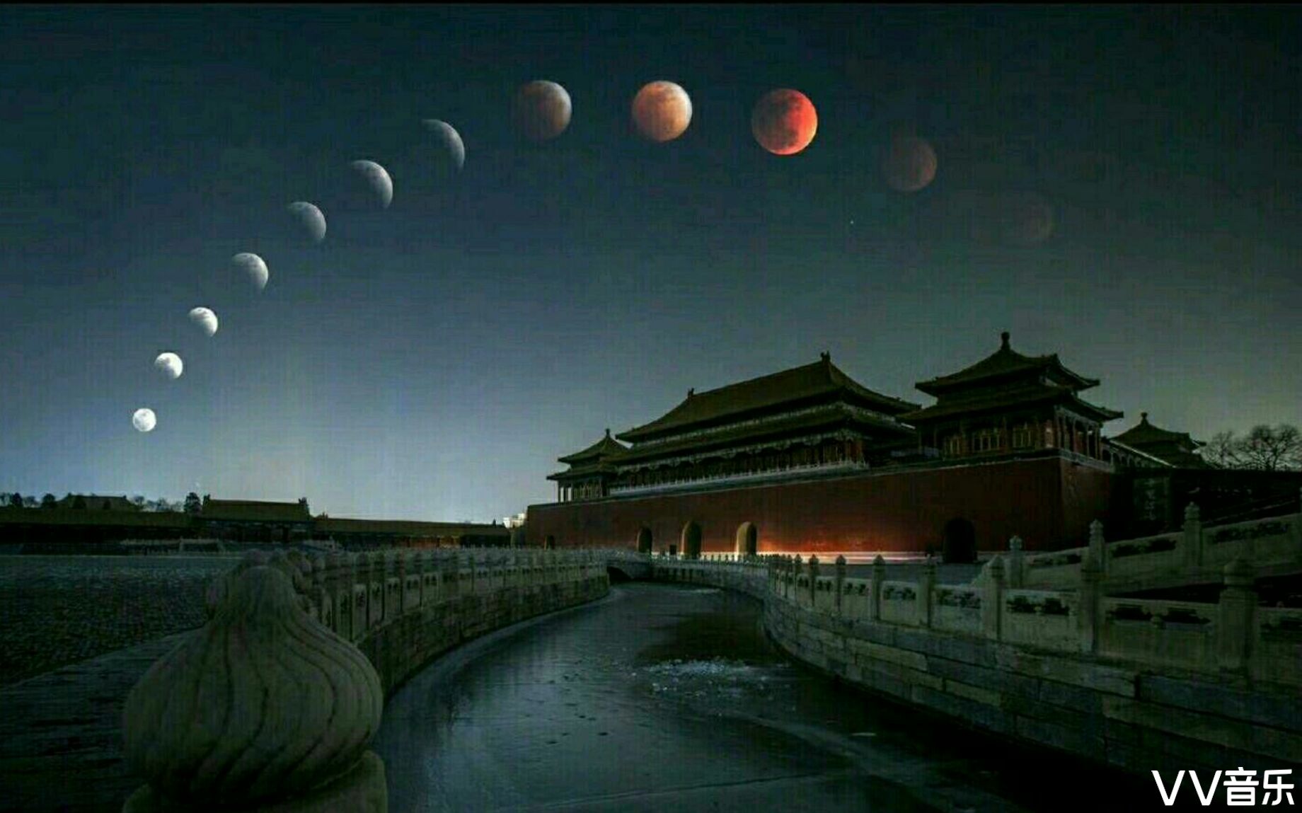 一轮红月寄思牵.原创月全食诗词十首